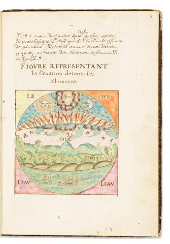 (MANUSCRIPT -- SCIENCES AND GEOGRAPHY.) [Traite et Abrece de la Geographie et des Sciences Physques et Naturelles].